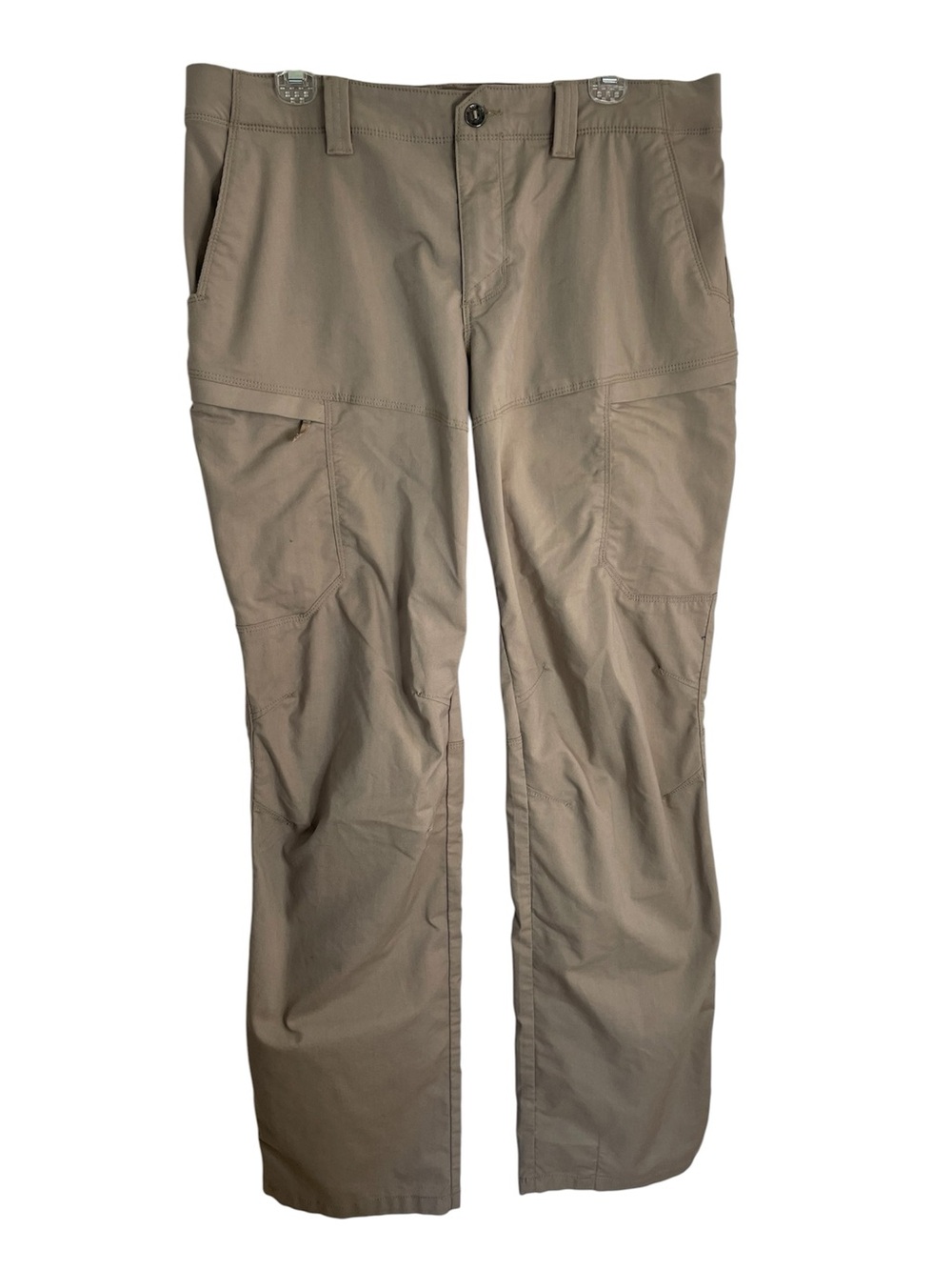 5.11 Tactical Women's Cargo Tan Trousers  Zippered Pockets Size 14 gorpcore